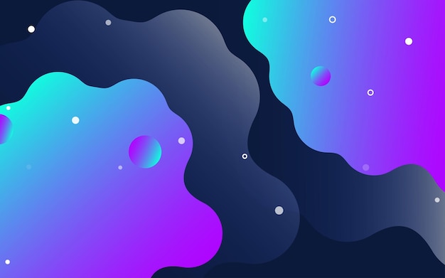 Fondo de elementos de degradado fluido de formas geométricas abstractas