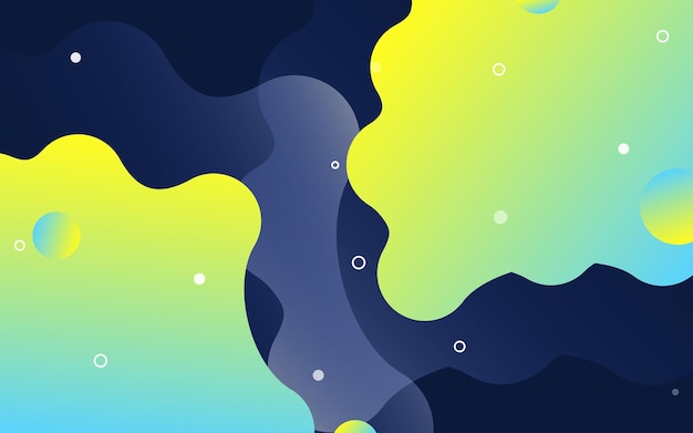 Fondo de elementos de degradado fluido de formas geométricas abstractas
