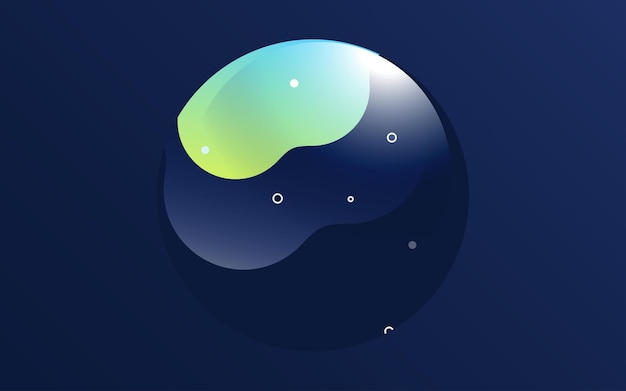 Fondo de elementos de degradado fluido de formas geométricas abstractas
