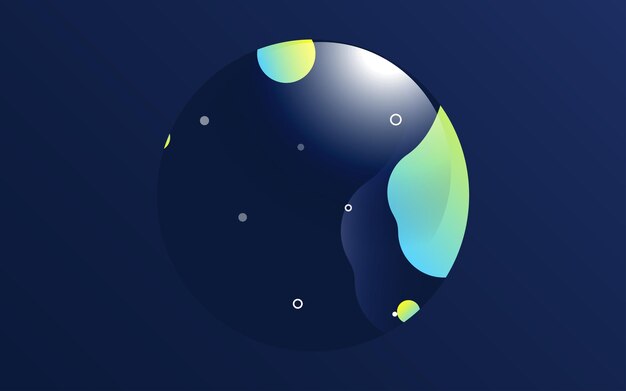 Fondo de elementos de degradado fluido de formas geométricas abstractas