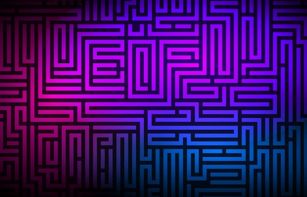 Fondo de elementos de diseño con textura de laberinto Buena portada para libro sobre psicología resolución de problemas creativos pensamiento lógico