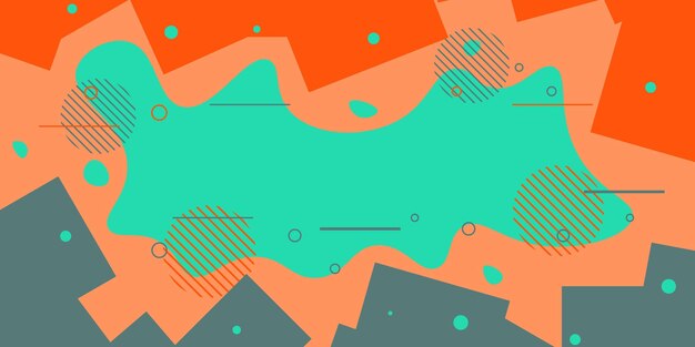 Fondo de elementos geométricos y memphis