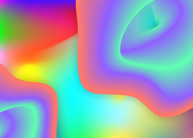 Fondo de elementos líquidos con formas dinámicas y fluido.