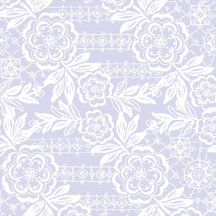 Vector fondo de encaje, flores ornamentales. lencería y joyería de diseño de textura vectorial.