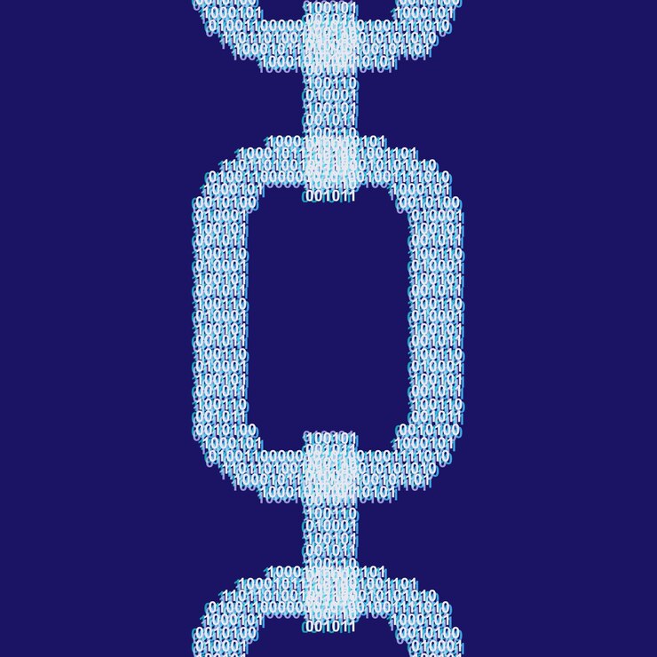 Vector fondo de enlace de cadena