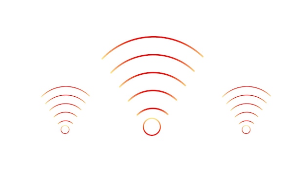 Fondo de eps de concepto de escaneo de alta tecnología de señal de onda de radio