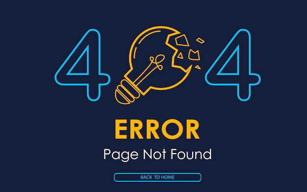 Vector fondo de error no encontrado 404 página de error