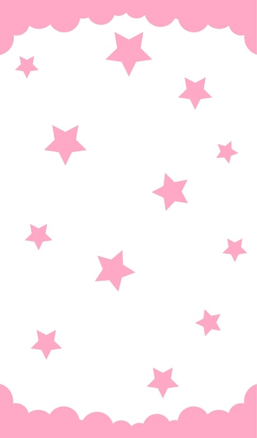 El fondo es un papel tapiz con estrellas vectoriales.