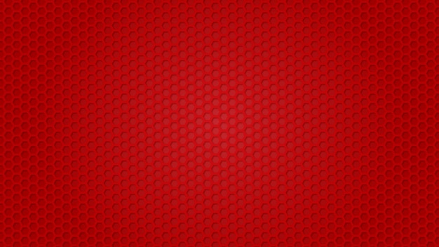 El fondo es de patrón hexagonal rojo.