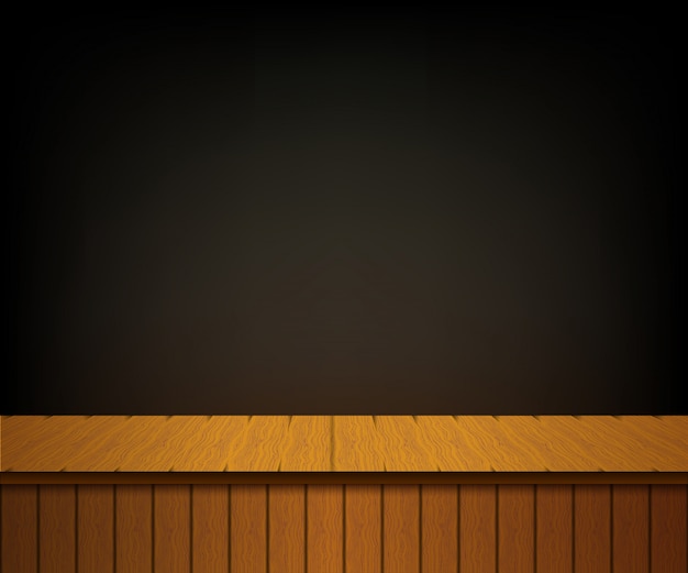 Fondo con escena de teatro de madera.