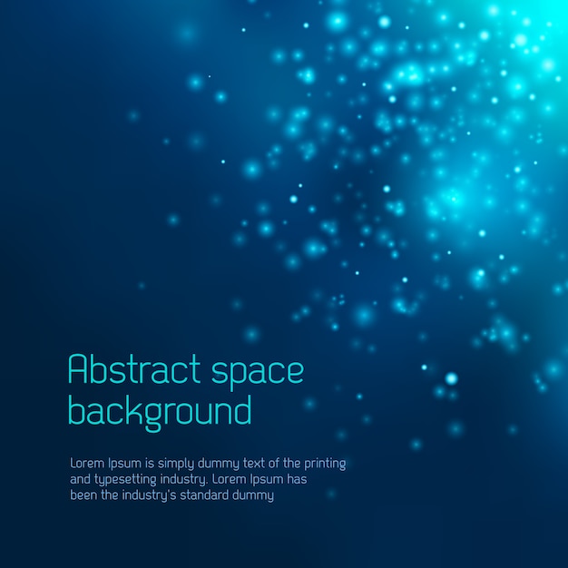 Fondo del espacio abstracto
