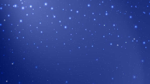 Fondo de espacio azul cielo estrellado brillante de noche con fondo de cosmos de estrellas