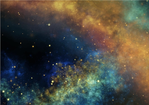 Fondo de espacio colorido con estrellas Fondo de textura de universo abstracto