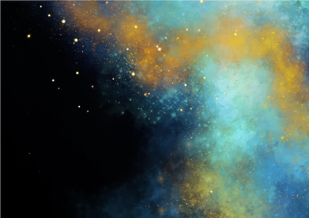 Vector fondo de espacio colorido con estrellas fondo de textura de universo abstracto