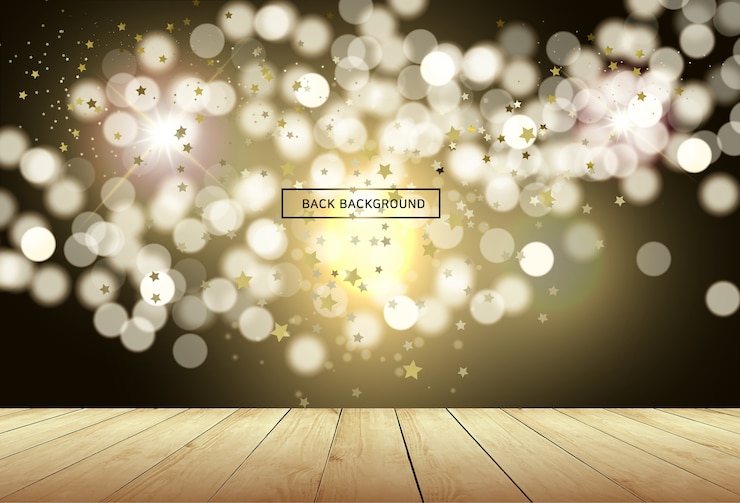 Vector fondo de espacio de copia de efecto bokeh nocturno
