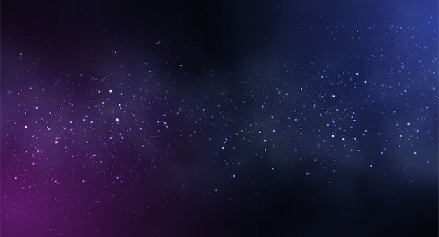 Fondo del espacio cosmos con cielo estrellado
