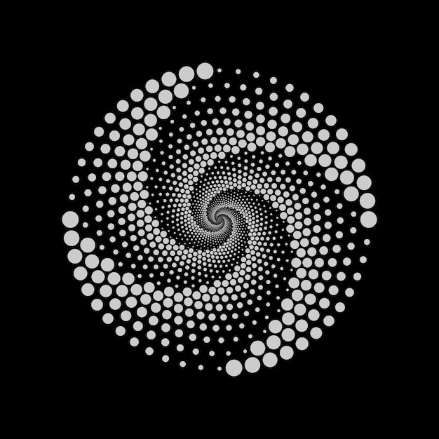 Fondo en espiral vectorial