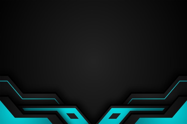 Fondo de esport negro y azul futurista moderno