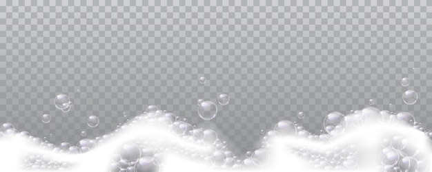 Vector fondo de espuma agua jabonosa con lavado de burbujas