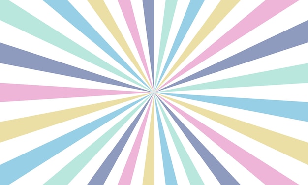 Fondo de estallido de color arco iris, fondo de rayos en estilo retro, vector