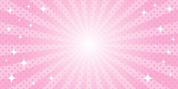 Fondo de estallido de estrellas rosado