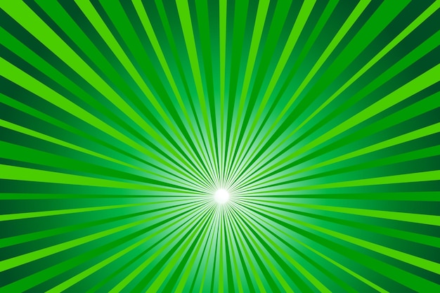 Vector fondo de estallido de sol brillante verde fondo abstracto irlandés