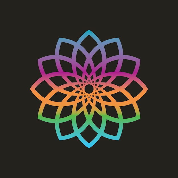 fondo estampado de ornamento de oriente medio con color base negro