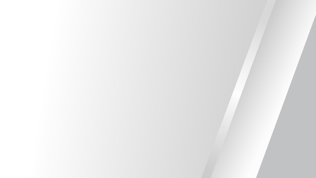 Fondo de estandarte abstracto gris blanco con formas de triángulo diseño geométrico moderno