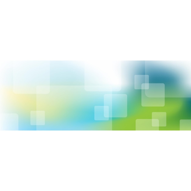 Fondo de estandarte de negocios abstracto con cuadrados redondeados transparentes