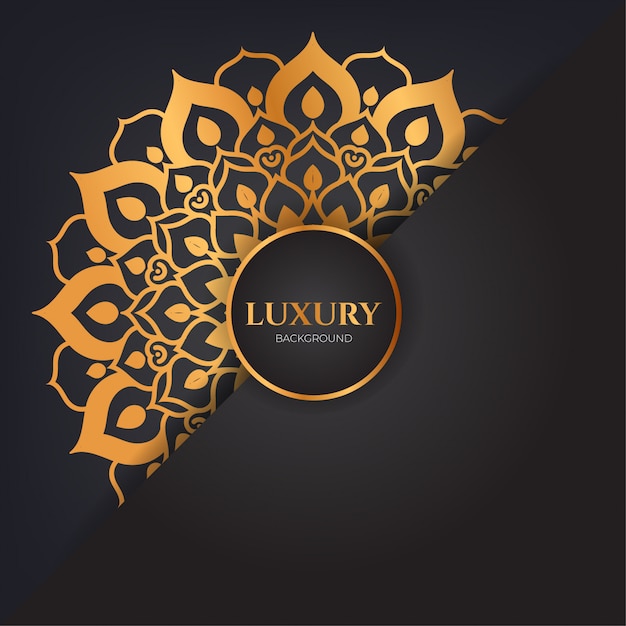 Fondo de estilo islámico árabe de mandala de lujo