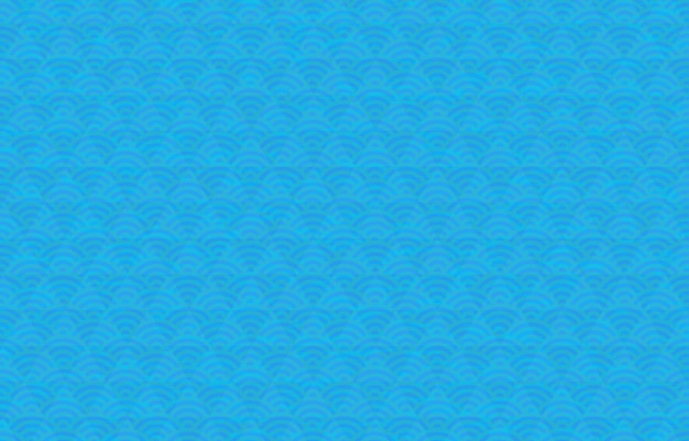 Un fondo de estilo japonés con una ola de mar azul y escamas