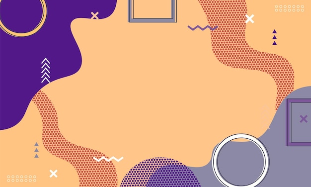 El fondo de estilo Memphis