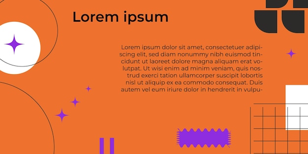 Fondo de estilo moderno formas retro objetos geométricos