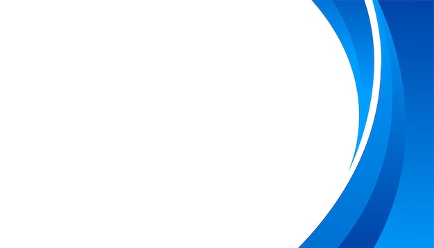 Fondo de estilo de negocio azul ondulado abstracto
