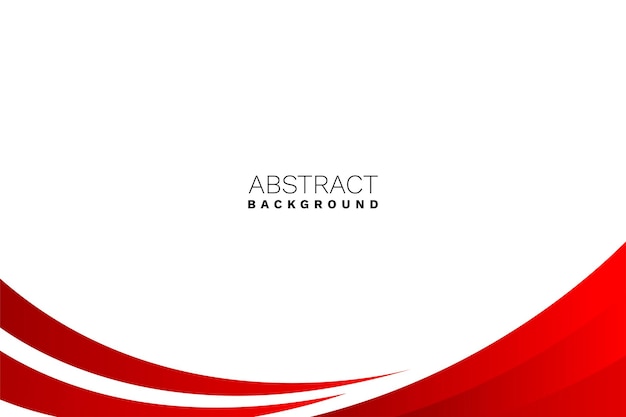 Vector fondo de estilo de negocio ondulado rojo abstracto