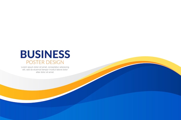 Fondo de estilo de negocios ondulado moderno