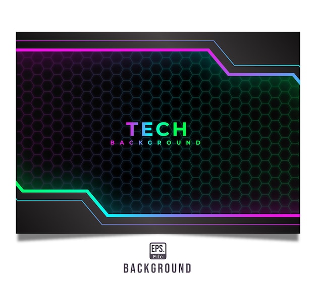 Fondo de estilo RGB de tecnología futurista moderna