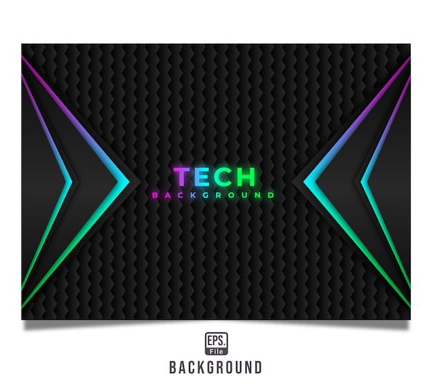 Fondo de estilo rgb de tecnología futurista moderna