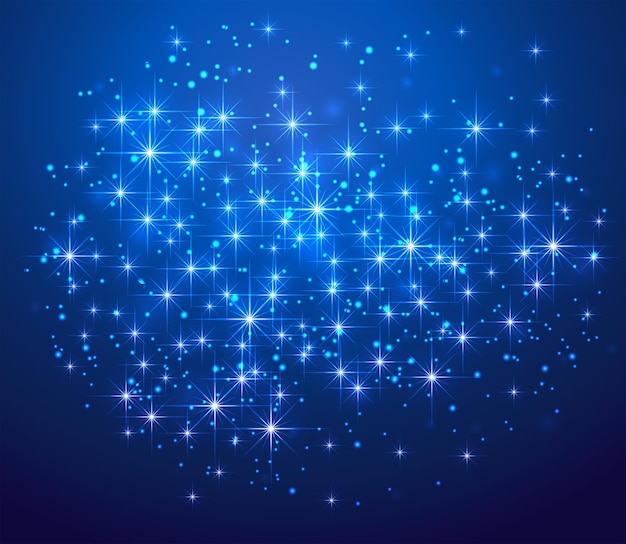 Fondo estrellado azul