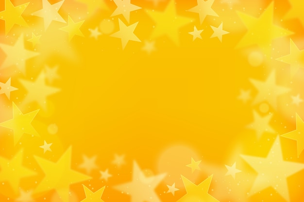 Fondo de estrellas amarillo en gradiente