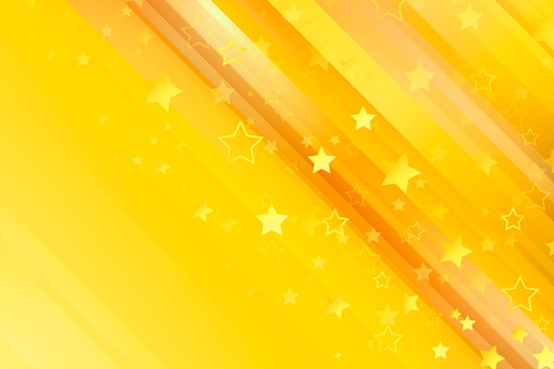 Vector fondo de estrellas amarillo en gradiente