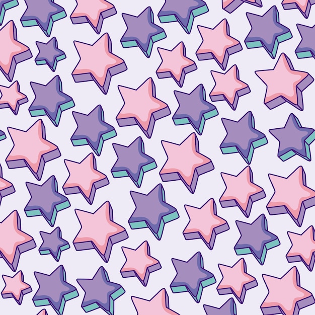 Fondo de estrellas coloridas