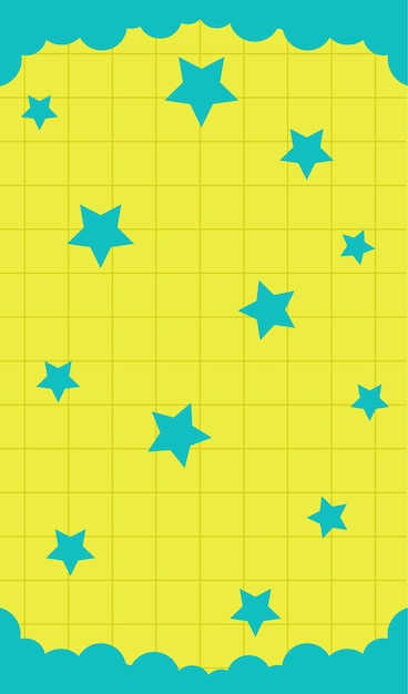 Fondo con estrellas y nubes Vector
