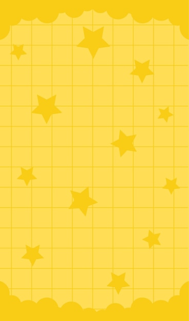 Fondo con estrellas y nubes Vector