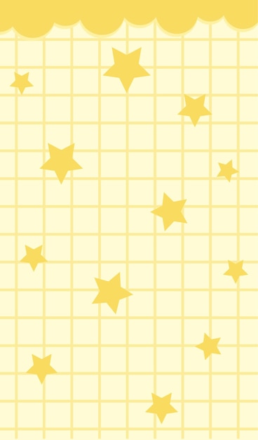 Fondo con estrellas y nubes Vector
