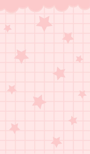 Fondo con estrellas y nubes Vector