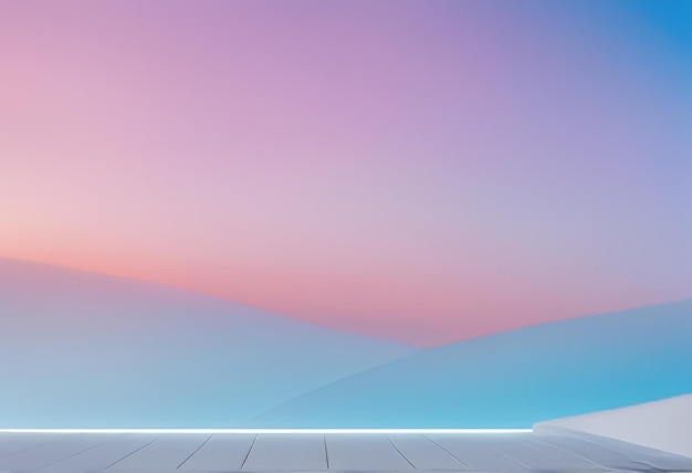 Vector fondo de estudio de color pastel abstracto con espacio de copia vacío para la visualización del producto renderización 3d