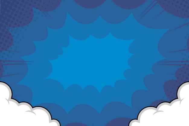 Fondo de explosión abstracta de arte pop cómico