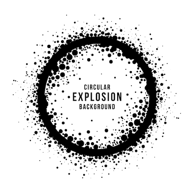 Vector fondo de explosión circular abstracta de vector