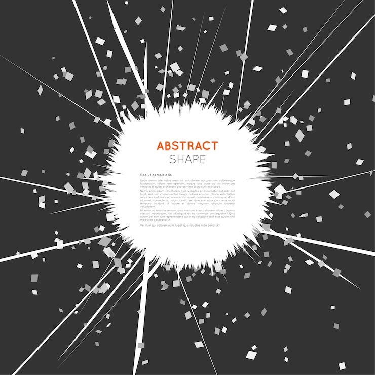 Vector fondo de explosión de espacio abstracto